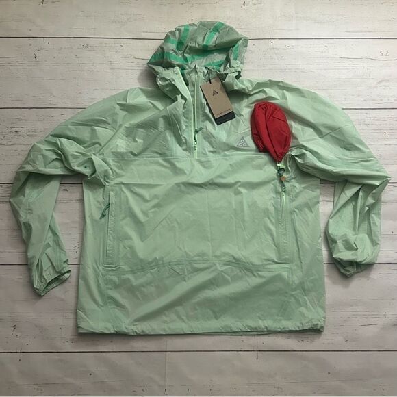 Nike ACG Storm Fit ‘Trail Snacks’ Jacket Green Mens Size Small FQ3062-376 - Picture 1 of 9